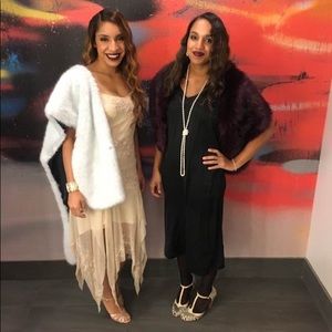 Saks Fifth Avenue Faux Fur Wrap
